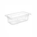 Plastkantine, 1/3 GN, 3,6 L, 32,5x17,6x10 cm, polypropylen, Klar, (1 stk.)