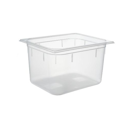 [22531] Plastkantine, 1/2 GN, 11,8 L, 32,5x26,5x20 cm, polypropylen, Klar, (1 stk.)