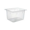 Plastkantine, 1/2 GN, 11,8 L, 32,5x26,5x20 cm, polypropylen, Klar, (1 stk.)