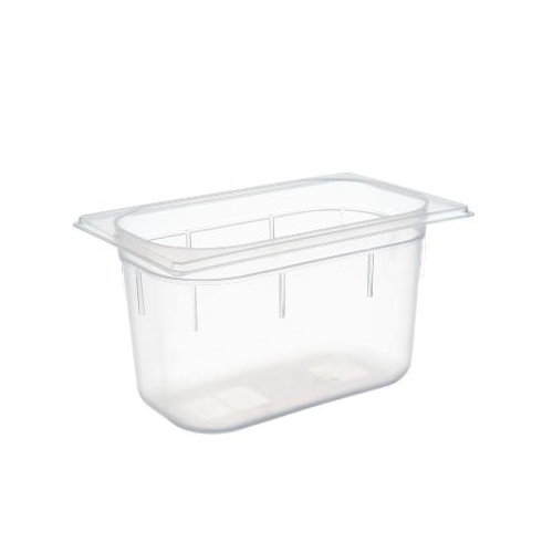 Plastkantine, 1/4 GN, 3,7 L, 26,5x16,2x15 cm, polypropylen, Klar, (1 stk.)