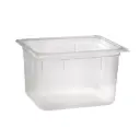 Plastkantine, 1/6 GN, 2,8 L, 17,6x16,2x20 cm, polypropylen, Klar, (1 stk.)