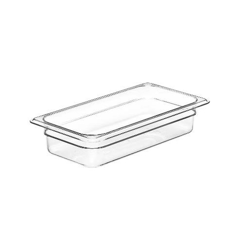 Plastkantine, Cambro, 1/3GN, 2,4L, 32,5x17,6x6,5cm, polycarbonat, Klar, (1 stk.)