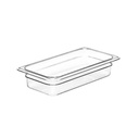 Plastkantine, Cambro, 1/3GN, 2,4L, 32,5x17,6x6,5cm, polycarbonat, Klar, (1 stk.)