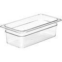 Plastkantine, Cambro, 1/3GN, 3,6L, 32,5x17,6x10cm, polycarbonat, Klar, (1 stk.)