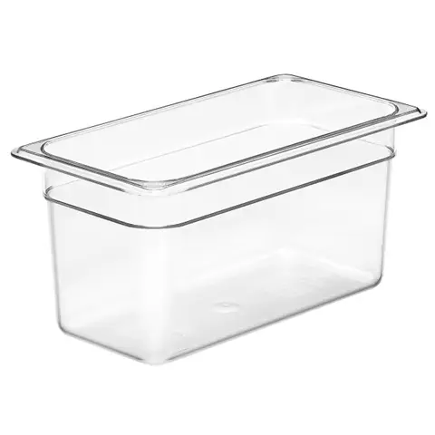 Plastkantine, Cambro, 1/3GN, 5,3L 32,5x17,6x15cm, polycarbonat, Klar, (1 stk.)
