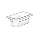 Kantine, Cambro, 1/9GN, 0,57L, 17,6x10,8x6,5cm, polycarbonat, Klar, (1 stk.)