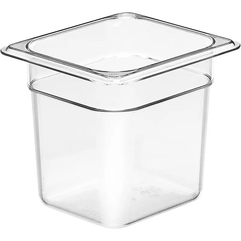 Plastkantine, Cambro, 1/6GN, 2,2L 17,6x16,2x15cm, polycarbonat, Klar, (1 stk.)