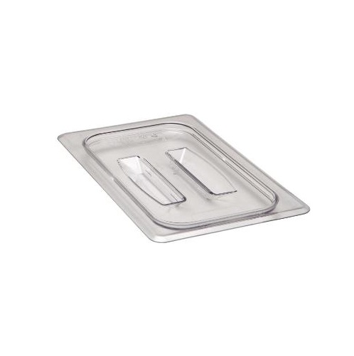 Låg til plastkantine, med håndtag, Cambro 1/4GN, 26,5x16,2cm, polycarbonat, Klar, (1 stk.)