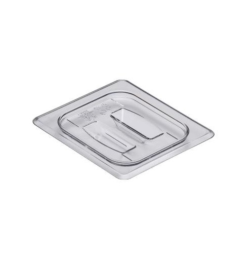 Låg til plastkantine, med håndtag, Cambro 1/6GN, 17,6x16,2cm, polycarbonat, Klar, (1 stk.)