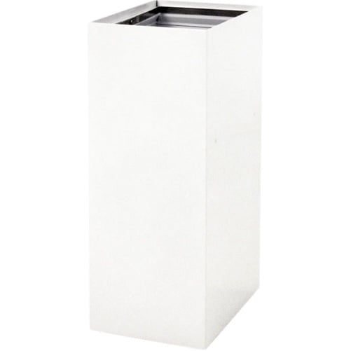 60L affaldsspand, 26,3×33,5x70cm, modulopbygget til kildesortering, mørkegrå/hvid, pulverlakeret rustfrit stål, (1 stk.)