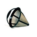 Genanvendeligt kaffefilter, str. 4, rustfrit stål, Finum, Black, (1 stk.)