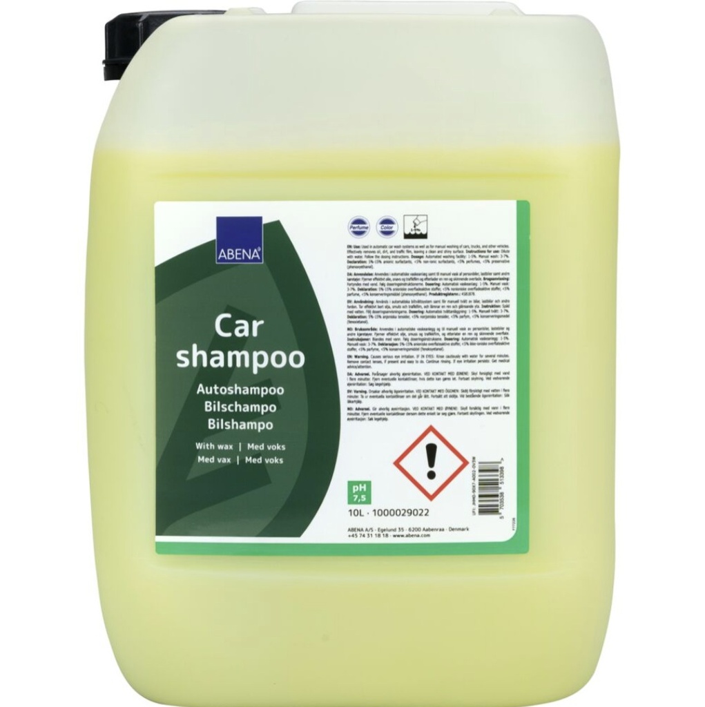 [22636] Autoshampoo med voks, farve og parfume, 10 l, (1 stk.)