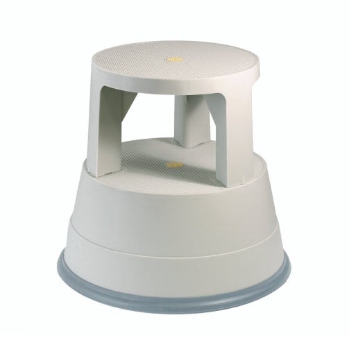 [22688] Elefantfod med hjul, plast, sort eller grå, 39cm, (1 stk.) (Grå)