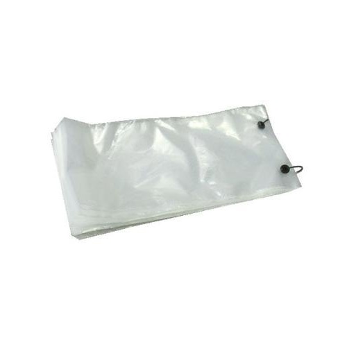 Plastpose, 22x42/4+5,5cm, 45my, på blok, microperforeret huller, PE, Klar, (1000 stk.)