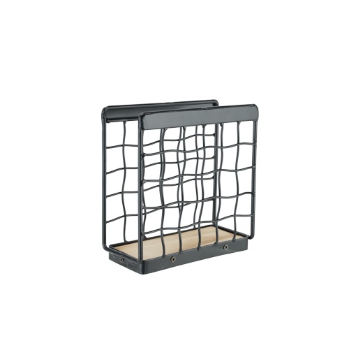 Servietholder, 15,5x7,5x16cm, metal, sort, TORRE, (1 stk.)