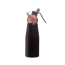 Flødeskumssprøjte, 0,5L, sort/kobber, metal, (1 stk.)