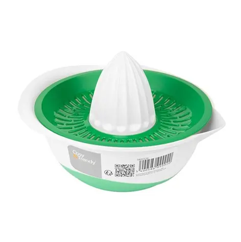 Citruspresser med skål, plast, grøn eller grå, FRESCO, (1 stk.)