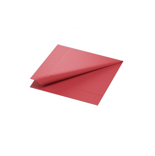 Middagserviet, 3-lags, 40x40cm, Duni, bordeaux, (1000 stk.)