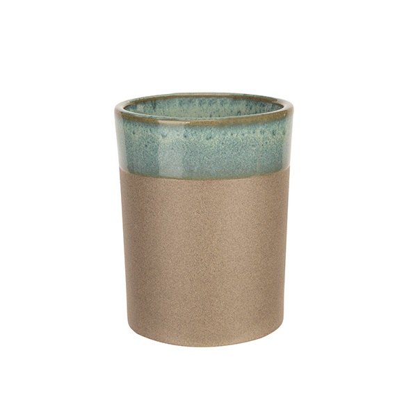 [23051] Kaffekop uden hank, 17cl, stentøj, DESIGN BY CHARLOTTE, flere varianter, (1 stk.) (Guld, grøn)