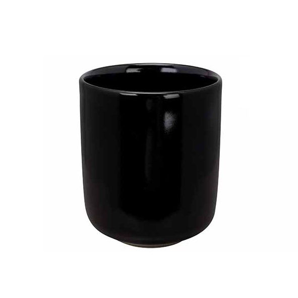 [23053] Kaffekop uden hank, 35cl, stentøj, VENUS, flere varianter, (1 stk.) (Sort)