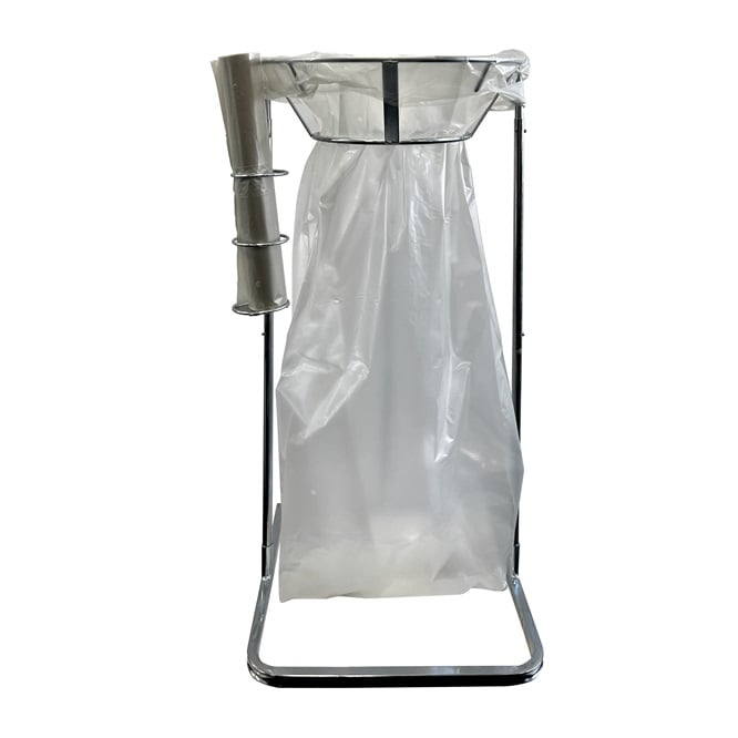[23073] Affaldssække med hank, 240 l, 50my, genbrugsplast, returplastsække, m. lufthuller (10 rl á 10 stk, 100 stk)