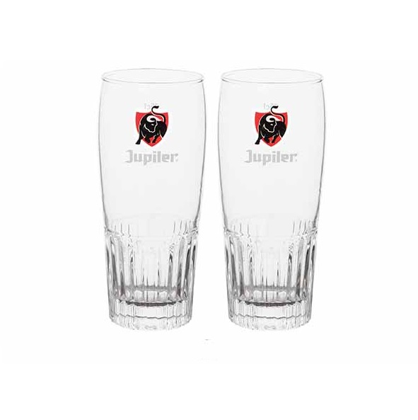 [23084] Ølglas, 25cl, Jupiler, (2 stk.)