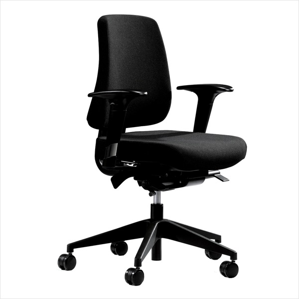 Ergonomisk kontorstol, Canadian Ergo 01, sort, (1 stk.)
