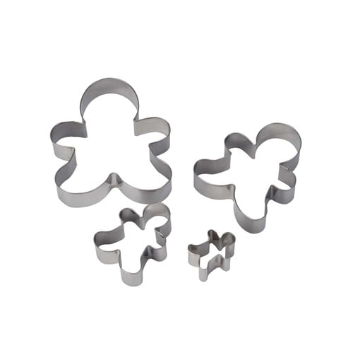 [23167] Udstikkersæt til kagemand, 3,7-10,8x2,5cm, (sæt á 4 stk.)