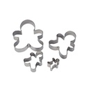 Udstikkersæt til kagemand, 3,7-10,8x2,5cm, (sæt á 4 stk.)