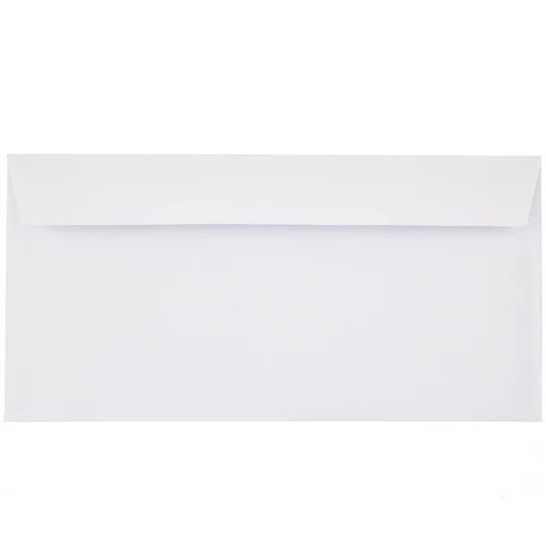 [23190] Kuverter, hvid, 11x22cm, M65, 90g, mailman, (500 stk)