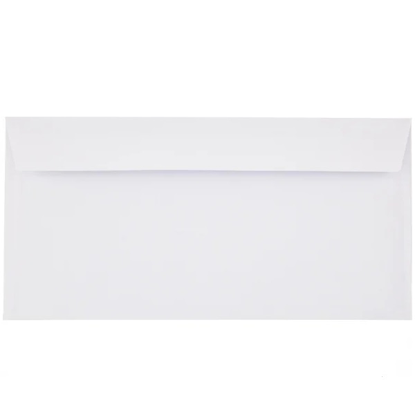 Kuverter, hvid, 11x22cm, M65, 90g, mailman, (500 stk)