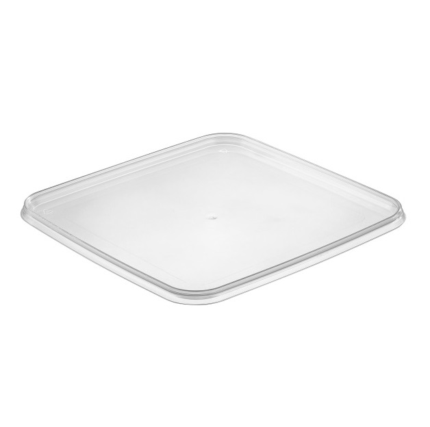 [23198] Låg til condibøtte, fryseegnet, GS-Basic, 19,2x19,2x0,9cm, klar, CPP, tilhørende 23197 & 23196, (12 stk.)