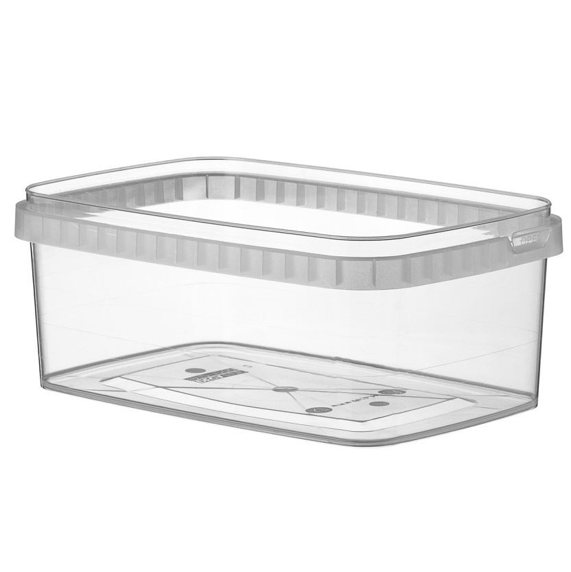 [23199] Condibøtte, fryseegnet, 19,2x12,6x7,3cm, 1200 ml, klar, CPP, 1-rums, tilhørende 23200, (10 stk.)