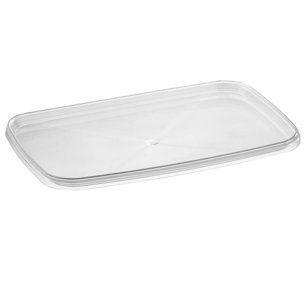 Låg til condibøtte, fryseegnet, 19,2x12,6x0,8cm, klar, CPP, til stabelbøtte, tilhørende 23199, (10 stk.)