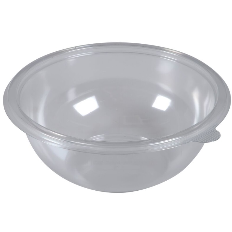 Salatskål, Ø18,7cm, 1000 ml, klar, PET, rund, Tilhørende: 23342(400 stk.)