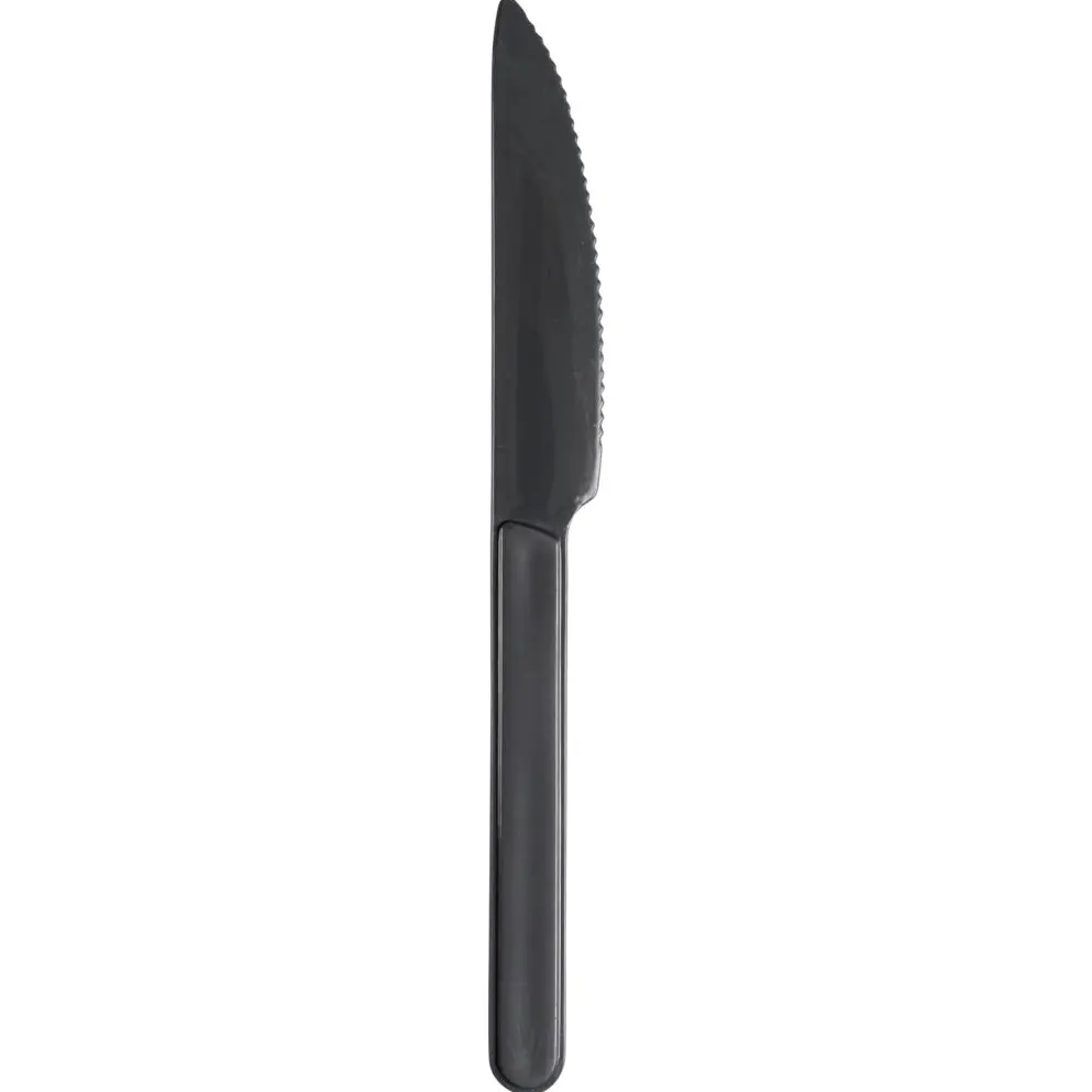 [10210] Flergangskniv, høj kvalitet, 18cm, grå, genanvendelig PP, (50 stk.)
