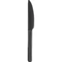 Flergangskniv, høj kvalitet, 18cm, grå, genanvendelig PP, (50 stk.)