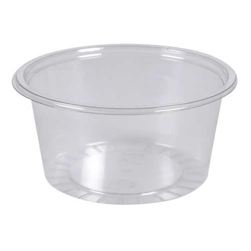 Dressingbæger, Ø7,5cm, 100 ml, klar, RPET, tilhørende 10207, (1.000 stk.)