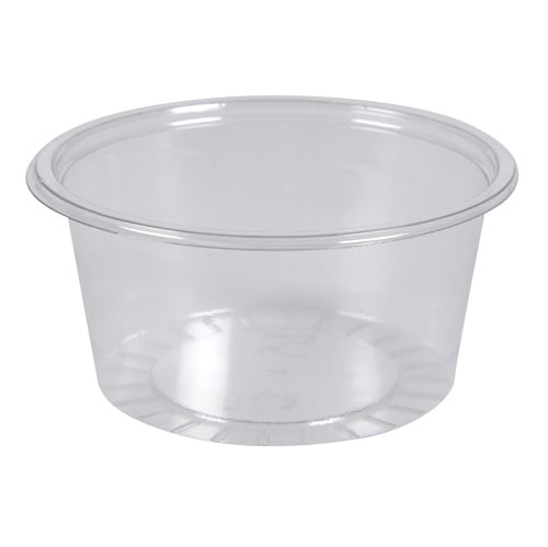[10206] Dressingbæger, Ø7,5cm, 100 ml, klar, RPET, tilhørende 10207, (1.000 stk.)
