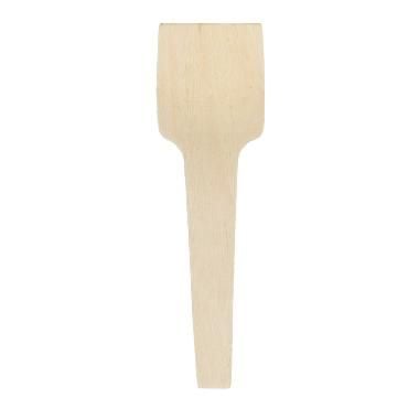 [10071] Voks-coated isspade, 7 cm, træ, (100 stk.) - Bemærk der 50x100 stk for bestilling af en kasse