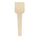 Voks-coated isspade, 7 cm, træ, (100 stk.) - Bemærk der 50x100 stk for bestilling af en kasse