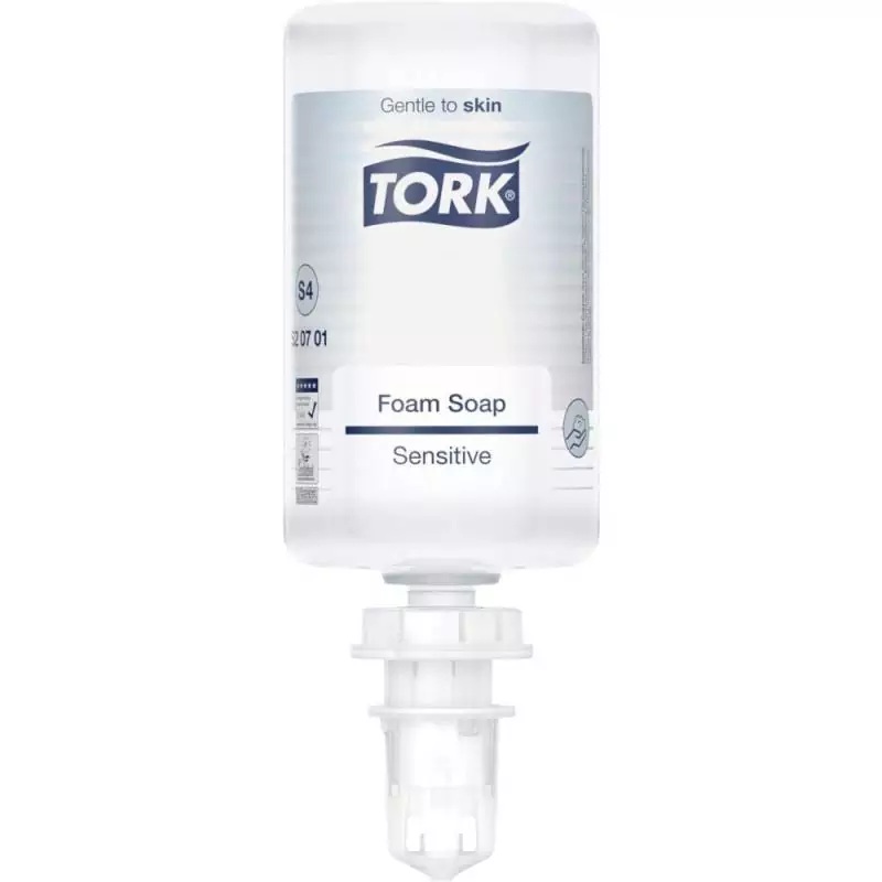 Skumsæbe, Premium, Sensitiv, uden Parfume, 1L, S4, 520701, Tork, (1 stk.)
