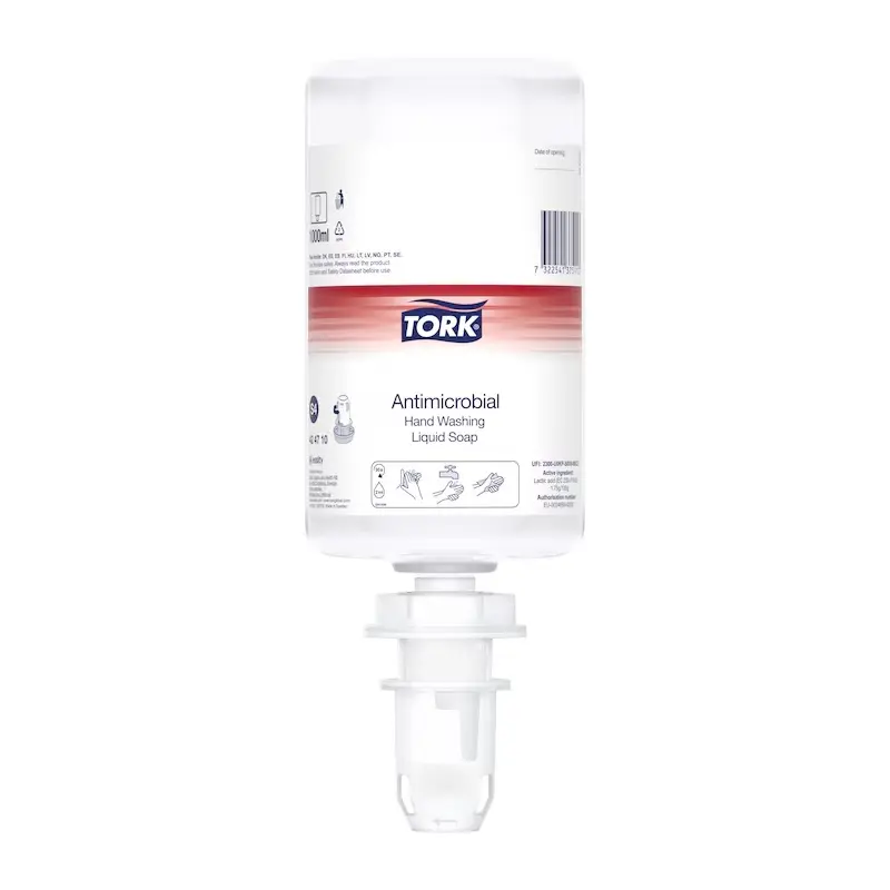 [27832] Håndsæbe, Premium, flydende, antimikrobiel, 1L, S4, 424710, Tork, (1 stk.)