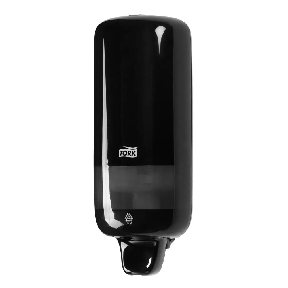 Sprit- & sæbedispenser, S4, 1000ml, Sort, 560008, Tork, (1 stk.)