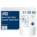 Toiletpapir, Mini Jumbo, ekstra blød, 3-lags, Premium, T2, 110255, Tork, (12 Stk.)