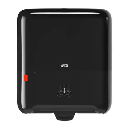 Papirdispenser t/ håndklædeark på rulle, m/ sensor, Matic, sort, H1, Tork 551008, (1 stk.)