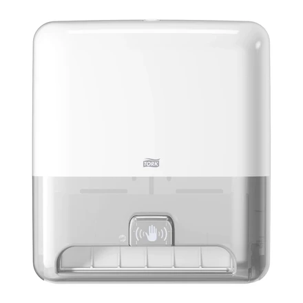 Papirdispenser til håndklædeark på rulle, Matic, Sensor, hvid, H1, 551100, Tork, (1 stk.)