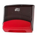 Papirdispenser t/ håndklædeark, Top-Pack, Rød/Sort, W4, 654008, Tork, (1 Stk.)