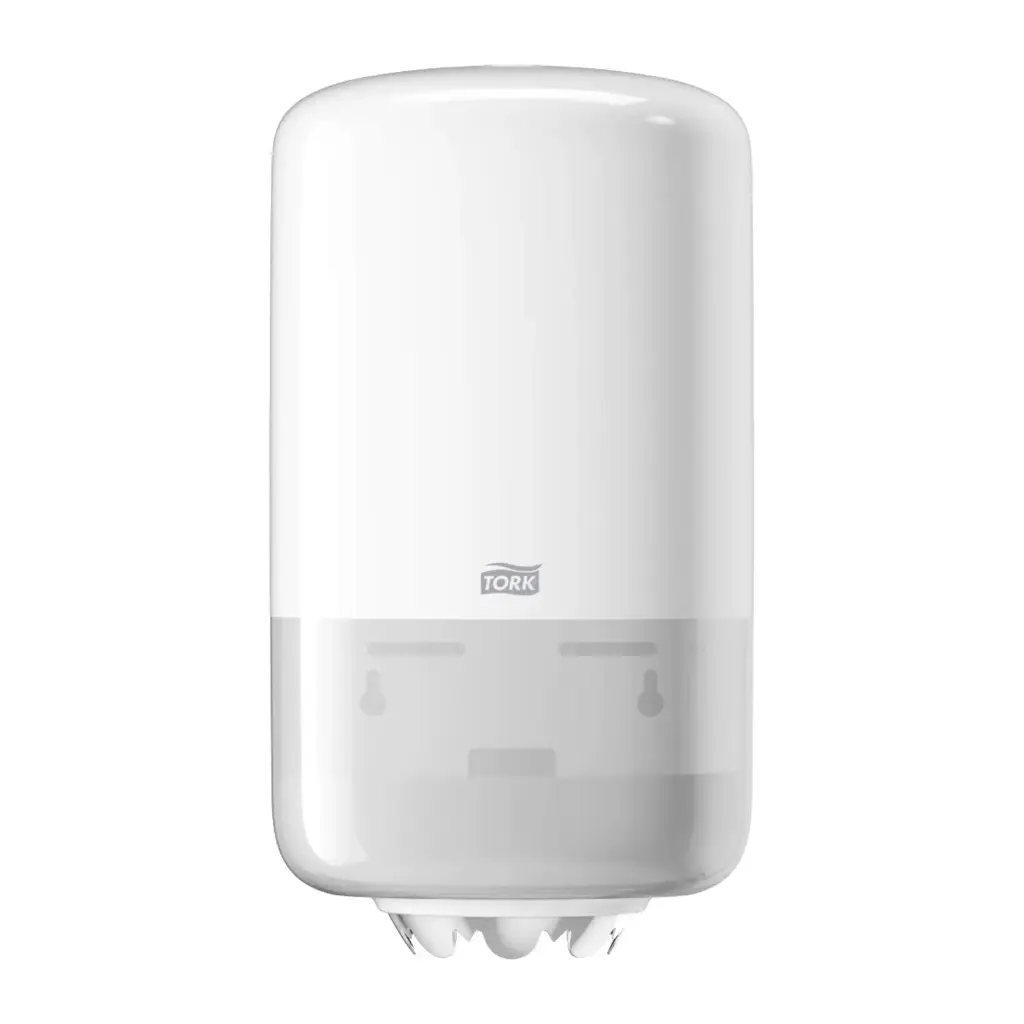 Papirdispenser, Mini, Centerrulle, hvid, M1, 558000, Tork, (1 stk.)