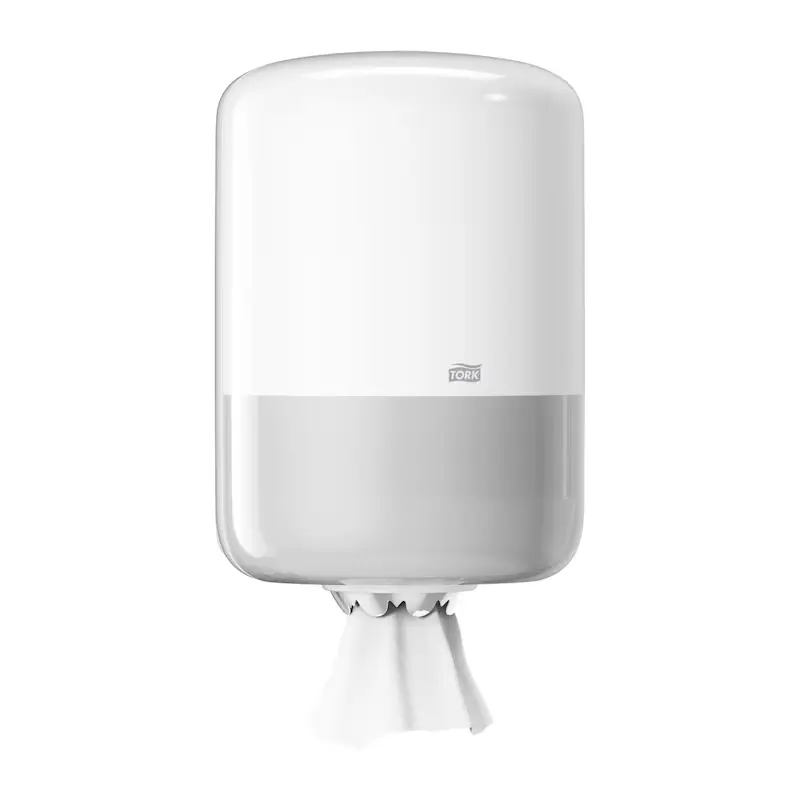 Papirdispenser t/ centerrulle håndklæderuller, hvid, M2, Tork 559000, (1 stk.)